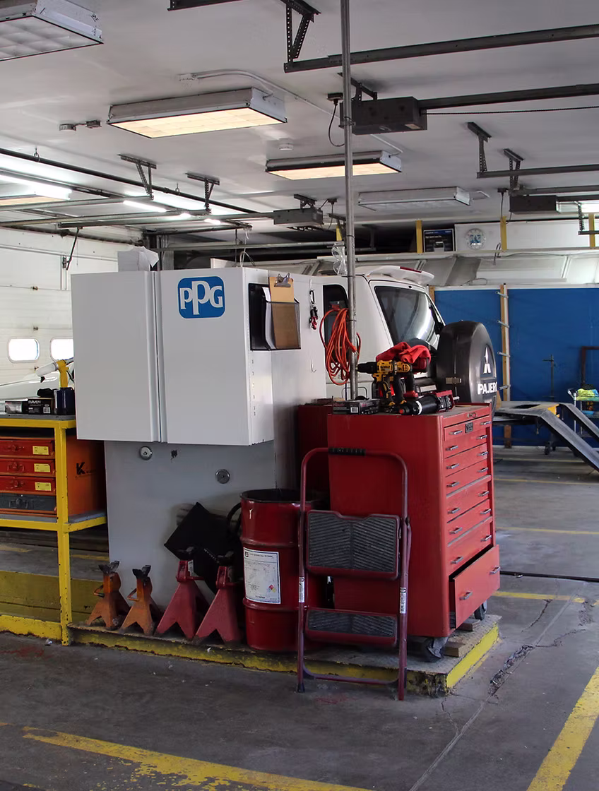 Inside the Four Seasons Collision garage